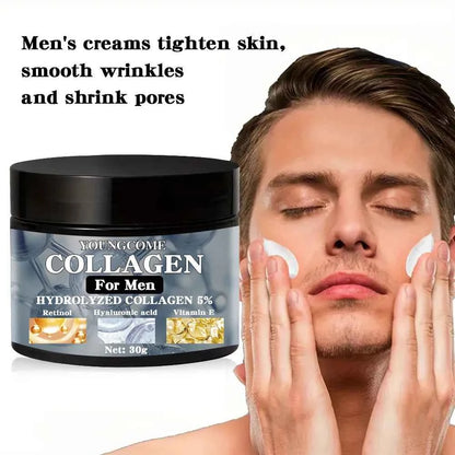 Men's Retinol Collagen Cream  Moisturizer Nourish Skin Care Products Anti-aging Facial Moisturizing Smooth Wrinkles Face Cream