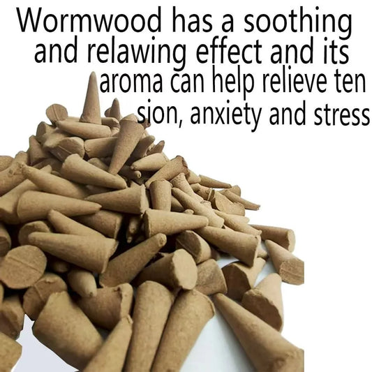 Mugwort Incense Cones - Long-Lasting Natural Aromatherapy 61-600pcs