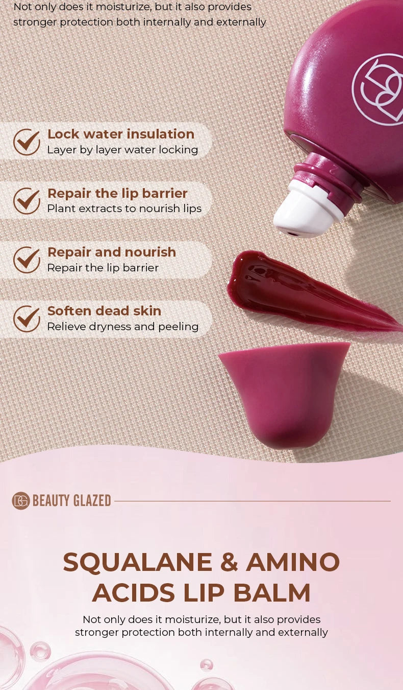 BEAUTY GLAZED 4Color Lipgloss Lip Oil Teens Moisturizing Lipstick Lip Balm High Shine And Lip Gloss Long-Lasting Dry Lip Care - Shello's Creative Boutique