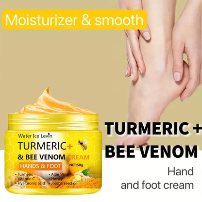 Turmeric Bee Venom Anti-Drying Crack Foot Cream Hand Cracked Repair Skin Removal Care Cream Dead Feet Hand Skin 50g - Shello's Creative Boutique