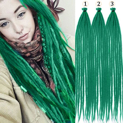 26 Inch Red Crochet Dreadlock Extensions - Faux Locs Hair - Shello's Creative Boutique