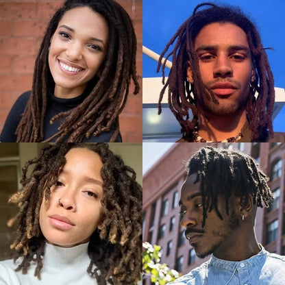 Afro Kinky Bulk 100% Human Hair Extensions Reggae Dirty Braids 8 Inches 30g/pc Brazilian Natural Crochet Hair Dreadlocks Shello's Creative Boutique