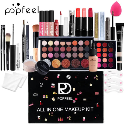 Professional Makeup Set Full Makeup Kit Eye Shadow Blush Foundation Face Powder Makeup Case Korean Cosmetic Christmas Gifts - Shello's Creative Boutique