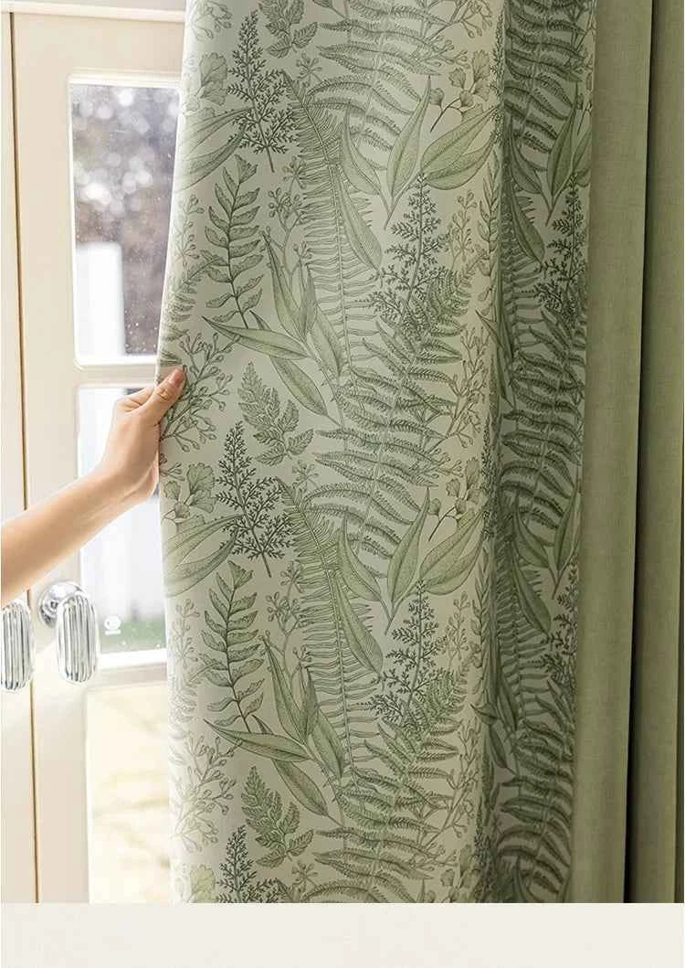 Custom Size French Spliced curtains for Living Room Bedroom Light Luxury Blackout Curtains Thickened Chenille White Tulle