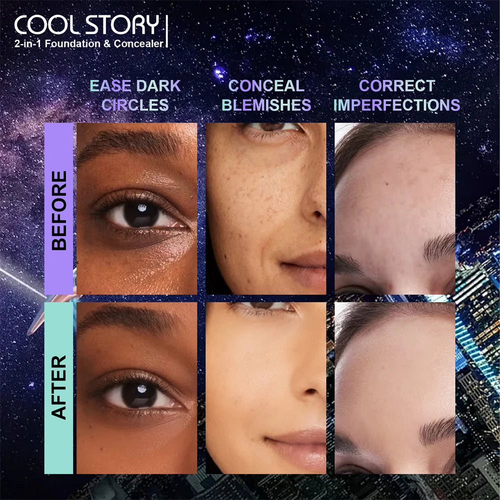 10 Color Lasting Face Foundation Cream Oil-Control Matte BB Cream Liquid Full Coverage Waterproof Hydrating Brighten Concealer - Shello's Creative Boutique