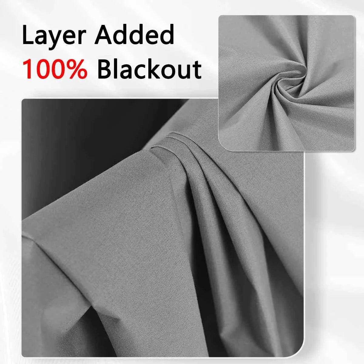 Solid Blackout Curtains with Grommets - Total Privacy Drapes for Bedroom - Shello's Creative Boutique