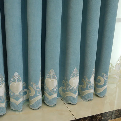 European High-End Luxury Blackout Curtains - Modern Minimalist Drapes for Living Room & Bedroom - Shello's Creative Boutique