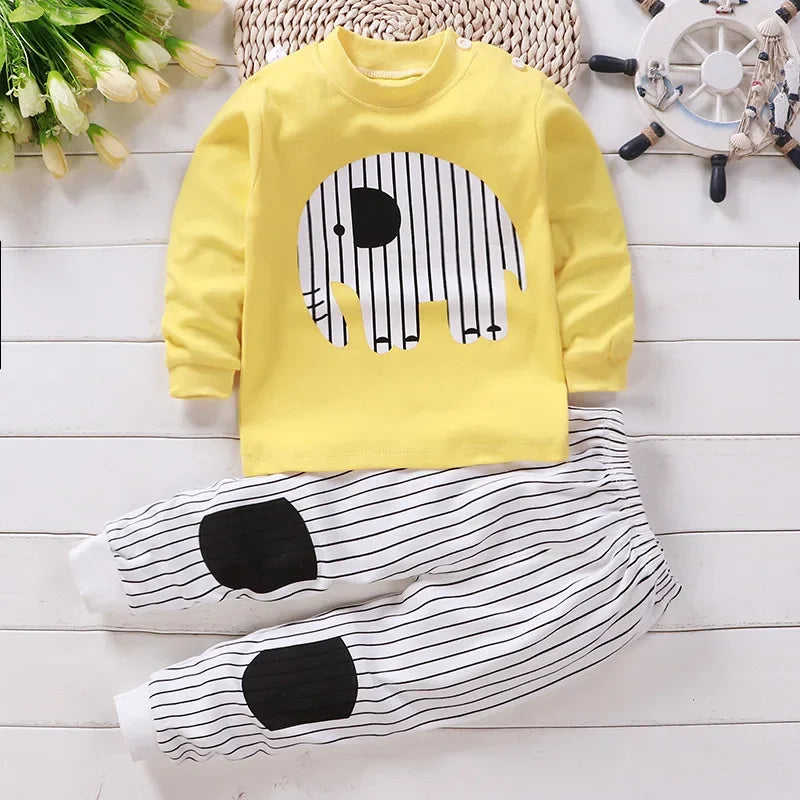 Kids Clothes Children Sets Children's Clothing Boys Girls CottonAutumn winter Clothing Pants Sleepwear Underwear Christmas Gift Shello's Creative Boutique