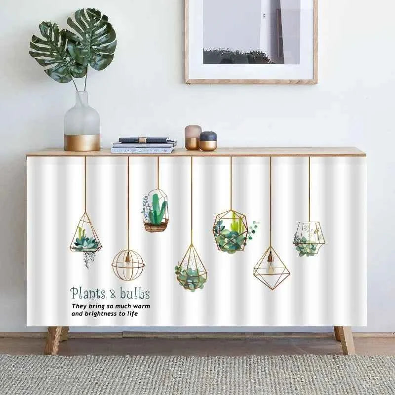 1PC Kitchen Cabinet Curtain Cover Dustproof Cupboard Wardrobe Short Curtains Washable Drapes Self-adhesive Half-Curtain Cortinas