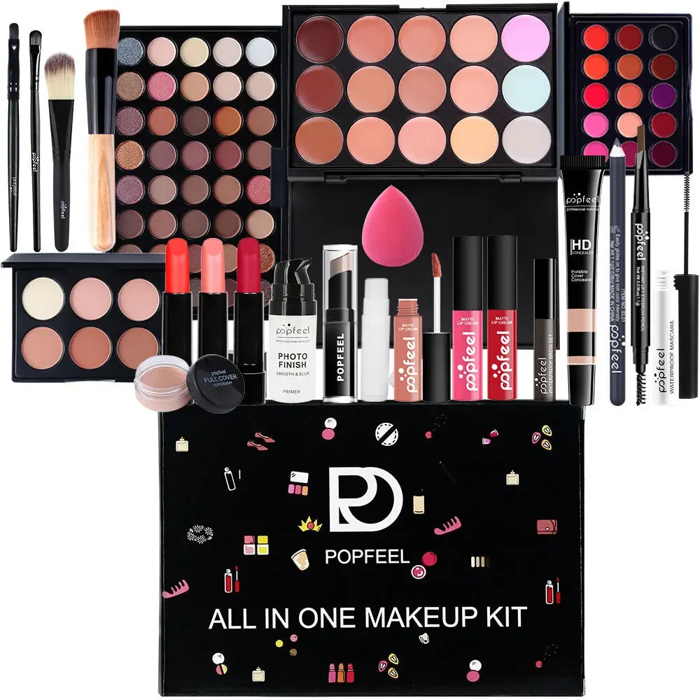 Professional Makeup Set Full Makeup Kit Eye Shadow Blush Foundation Face Powder Makeup Case Korean Cosmetic Christmas Gifts - Shello's Creative Boutique