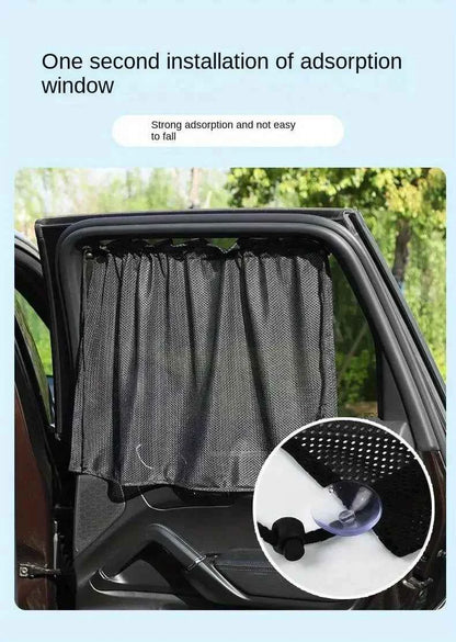 Summer Car Sunshade Curtains , Blocks UV Rays, Keeps Interior Cool, and Protects from Fading - Durable and Easy to Install