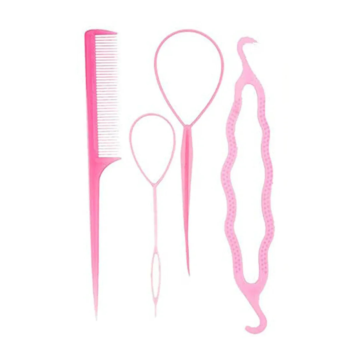 4-Piece Hair Braiding Tool Set - DIY Loop Styling Tools for Easy Braids - Shello's Creative Boutique