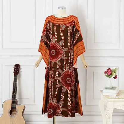 Plus Size Bohemian Maxi Dress - Flare Sleeve Ruffled Summer Sundress (S-5XL) - Shello's Creative Boutique