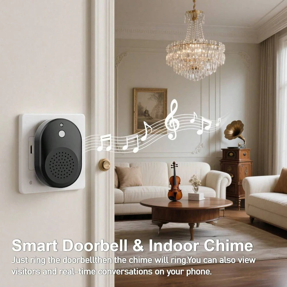 Wireless WiFi Outdoor Doorbell Camera with HD Video, Night Vision & Kement App