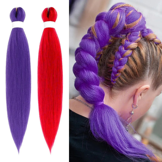 Colored Synthetic Braiding Hair - No-Shed Straight Hair for Cosplay & Stage - Shello's Creative Boutique