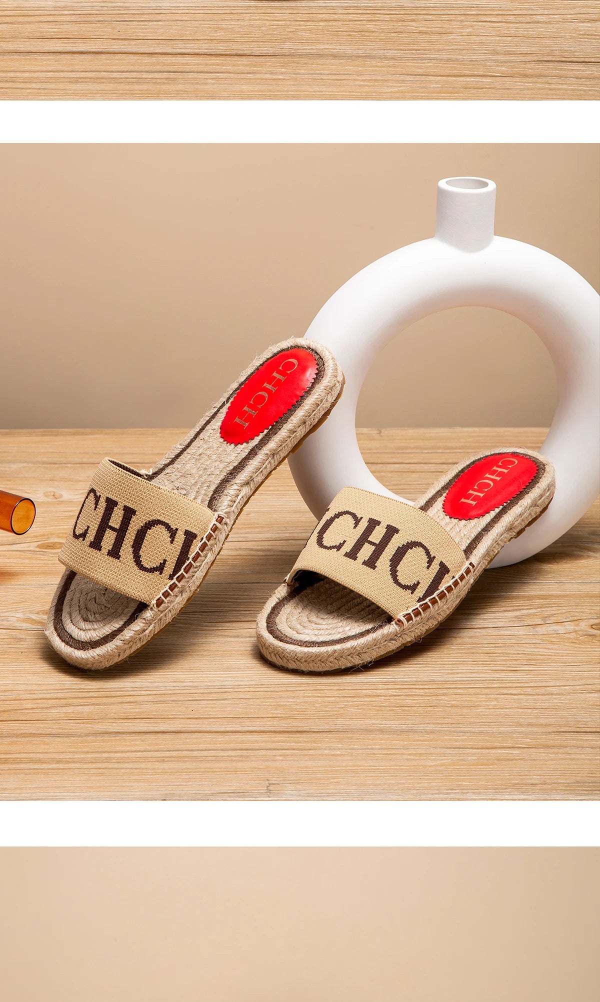 Women's Handmade Hemp Bottom Sandals - Simple Comfortable Beach Slippers - Shello's Creative Boutique