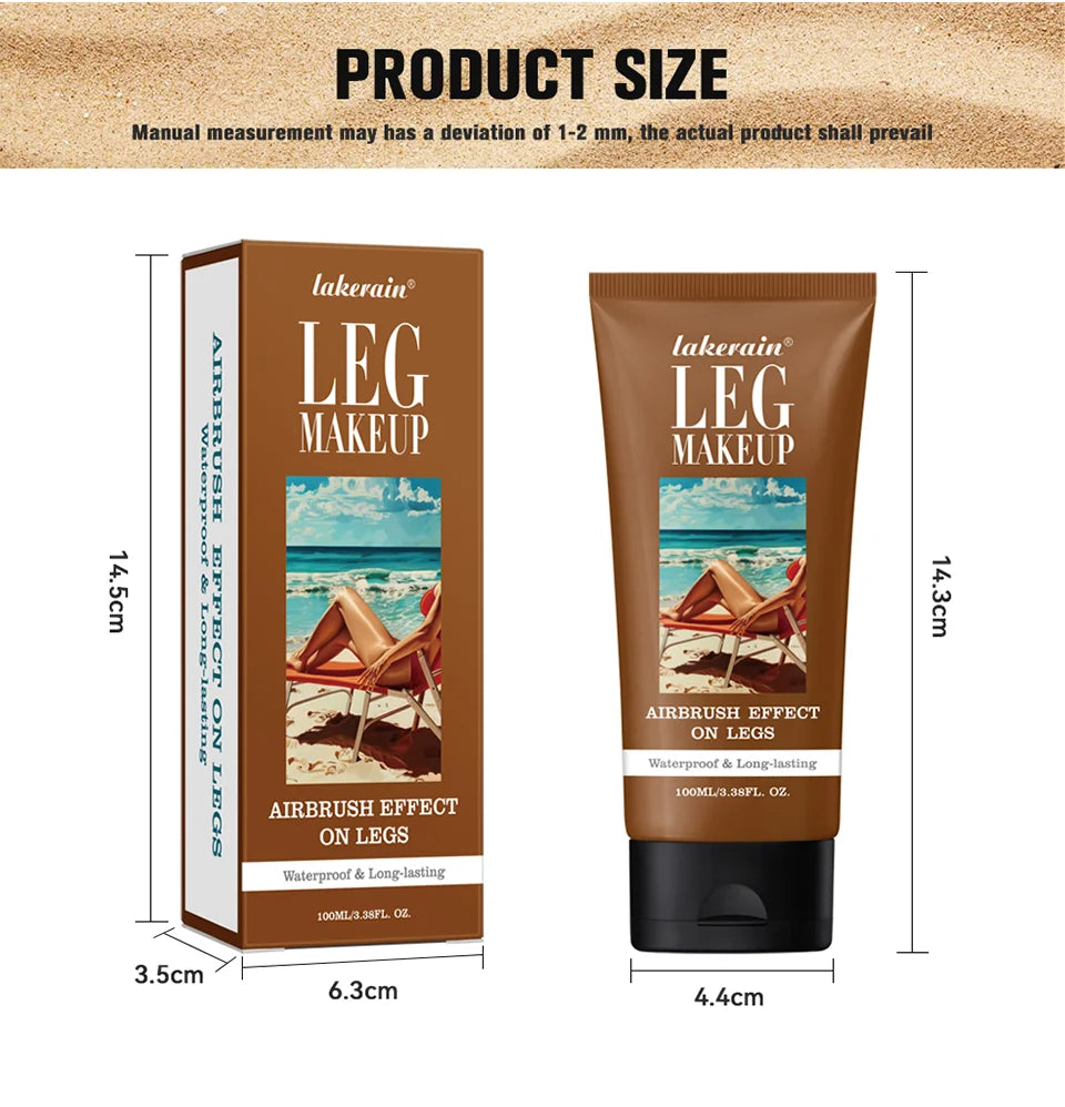 100ml Leg Makeup Long-lasting Waterproof And Anti-Transfer Concealer Even Skin Tone Wheat Tan Brown Liquid Foundation - Shello's Creative Boutique
