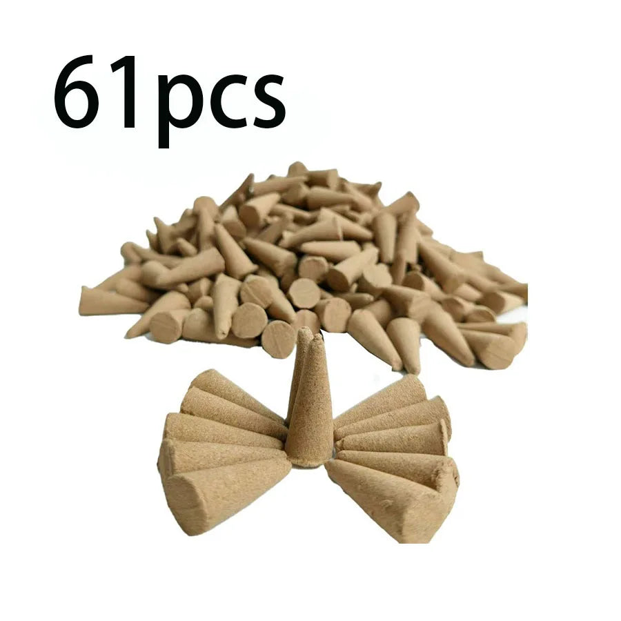 Mugwort Incense Cones - Long-Lasting Natural Aromatherapy 61-600pcs