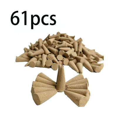 Mugwort Incense Cones - Long-Lasting Natural Aromatherapy 61-600pcs
