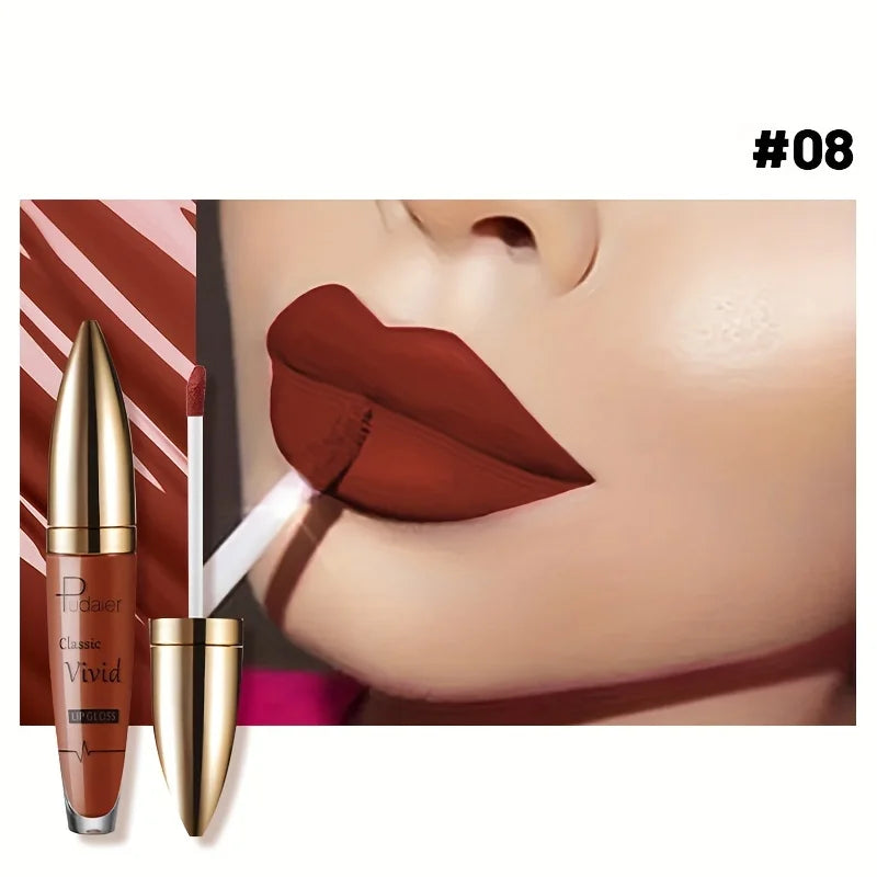 High Pigmented Matte Lip Glaze - Long-Lasting, Smudge Proof, Liquid Lipstick Makeup Valentine's Day Gifts, Women's Day Gift - Shello's Creative Boutique