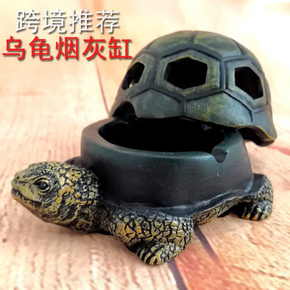 Turtle Outdoor Ashtray – Windproof Cigarette Ash Tray for Home & Office