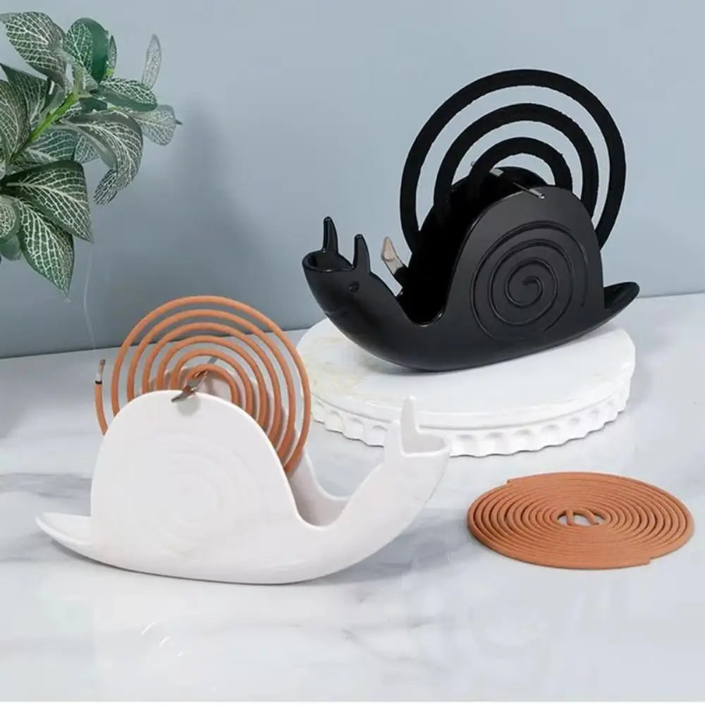 Mosquito Coil Holder & Ash Tray – Snail Shape Fireproof Rack