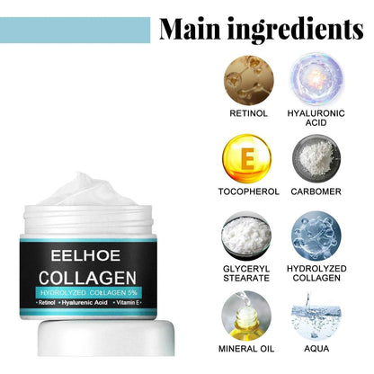 Collagen Creams For Men Smooth Wrinkle Firming Lifting Moisturizing Hyaluronic Acid Brightening Facial Cream Facial Skin Care