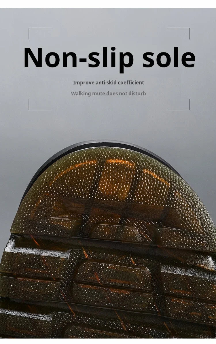 Men's Summer Half Slippers - Non-Slip Beach Clogs Casual Leather Sandals