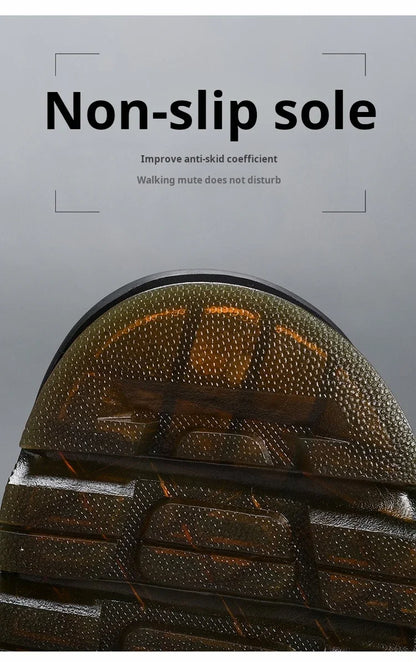 Men's Summer Half Slippers - Non-Slip Beach Clogs Casual Leather Sandals