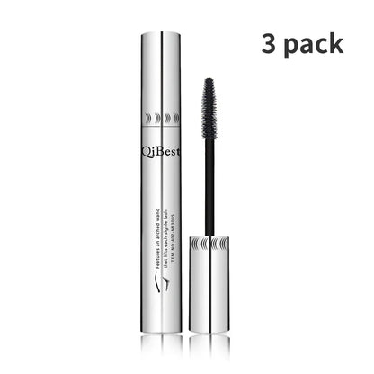 Qibest Silver Tube Mascara Waterproof Long & Curling Black Eyelashes Easy Removal No Dizziness Everlastingly Lasting - Shello's Creative Boutique