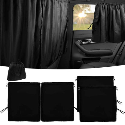 Car Privacy Curtains Universal Car Divider Curtain Between Rear Seat Auto Blackout Curtains Car Sun Shades Side Window Covers