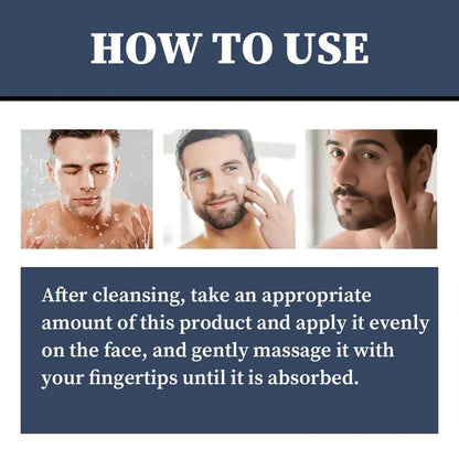 Men's Collagen Moisturizing Cream with Retinol and Vitamins, Refreshing and Hydrating,Anti-Wrinkle Aging Moisturizing Cream