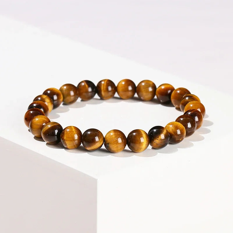 Yellow Tiger Eye & Glass Jewellery Making Beads – DIY Bracelet & Necklace Supplies