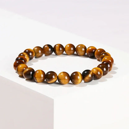 Yellow Tiger Eye & Glass Jewellery Making Beads – DIY Bracelet & Necklace Supplies