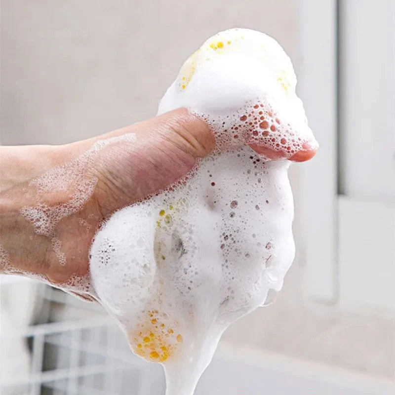 Double-Sided Dishwashing Sponges - Eco-Friendly Kitchen Cleaning