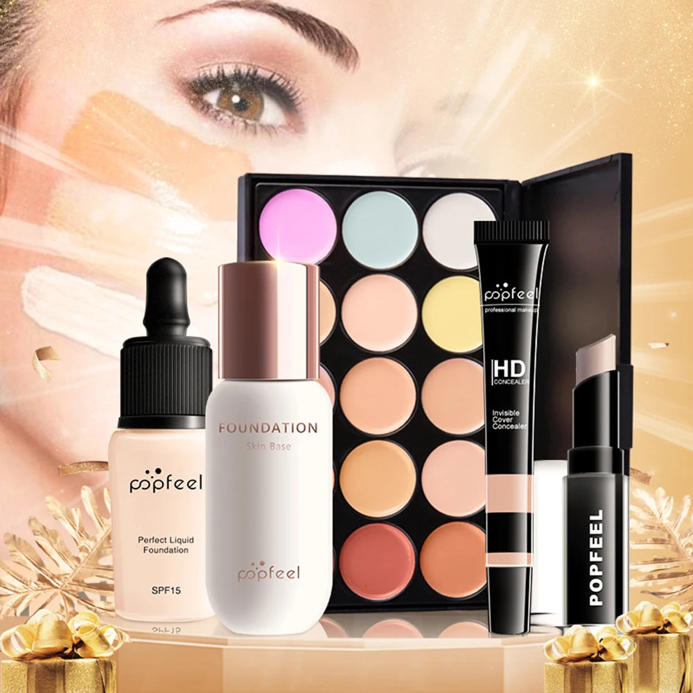 POPFEEL All In One Makeup Kit  for Women Full Kit Set, All in One Makeup Sets Include Eyebrow Eyeliner Eyeshadow - Shello's Creative Boutique