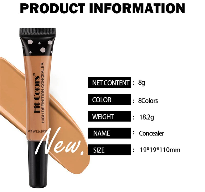 Nude Makeup Facial Foundation Waterproof Cover Blemish Base Fluid Concealer Oil Control Lasting Brighten Skin BB Cream Cosmetics - Shello's Creative Boutique