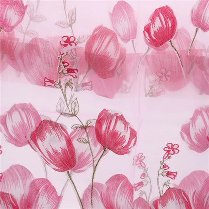 Modern Purple Tulle Curtains - 200x100cm Sheer Voile Drapes - Shello's Creative Boutique