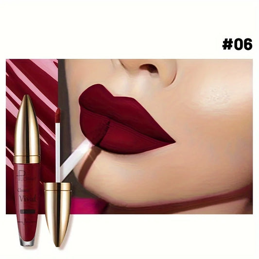 High Pigmented Matte Lip Glaze - Long-Lasting, Smudge Proof, Liquid Lipstick Makeup Valentine's Day Gifts, Women's Day Gift - Shello's Creative Boutique