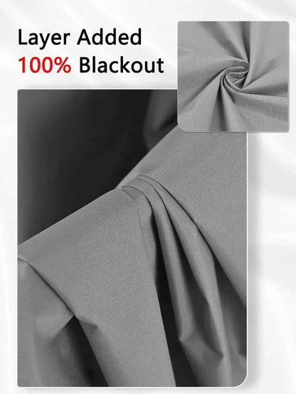 Solid Blackout Curtains with Grommets - Total Privacy Drapes for Bedroom - Shello's Creative Boutique