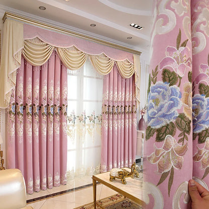 European High-End Luxury Blackout Curtains - Modern Minimalist Drapes for Living Room & Bedroom - Shello's Creative Boutique