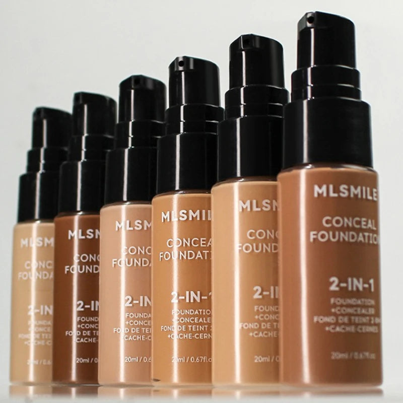 Face Foundation Cream Oil-Control Matte BBCream Waterproof Lasting Concealer Liquid Full Coverage Matte Base Professional Makeup - Shello's Creative Boutique