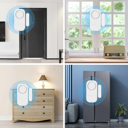 Wireless Door Opening Sensor Alarm with 130dB Alert & Time Delay