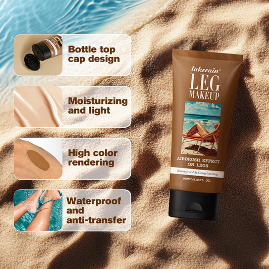 100ml Leg Makeup Long-lasting Waterproof And Anti-Transfer Concealer Even Skin Tone Wheat Tan Brown Liquid Foundation - Shello's Creative Boutique
