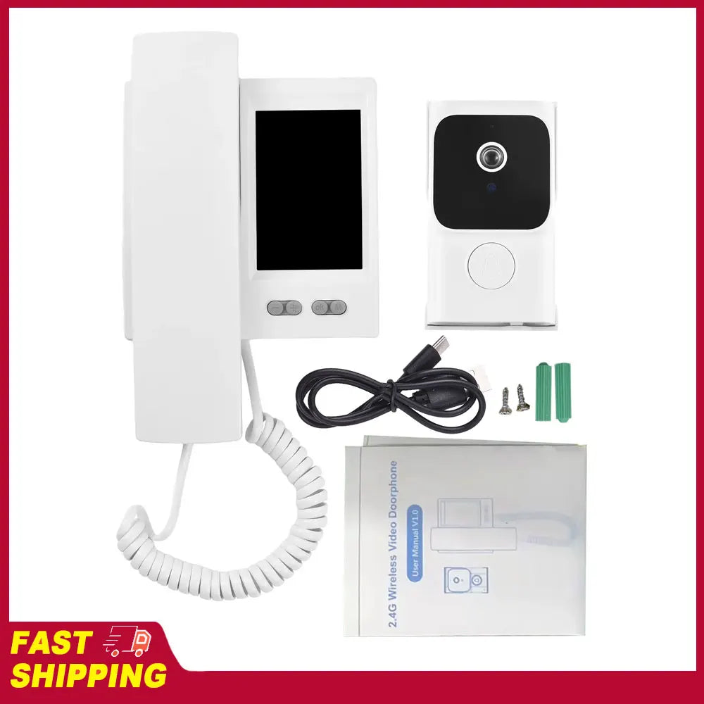3.5 Inch IPS Wireless Video Door Phone Intercom System with Camera