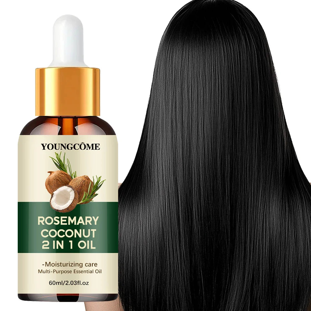 Rosemary Oil Hair Growth Essential Coconut Oil Improve Hair Loss And Nourishes Strengthen Hair Roots Scalp Treatment Hair Care - Shello's Creative Boutique