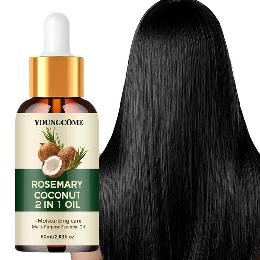 Rosemary Oil Hair Growth Essential Coconut Oil Improve Hair Loss And Nourishes Strengthen Hair Roots Scalp Treatment Hair Care - Shello's Creative Boutique