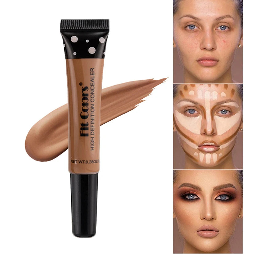 Nude Makeup Facial Foundation Waterproof Cover Blemish Base Fluid Concealer Oil Control Lasting Brighten Skin BB Cream Cosmetics - Shello's Creative Boutique