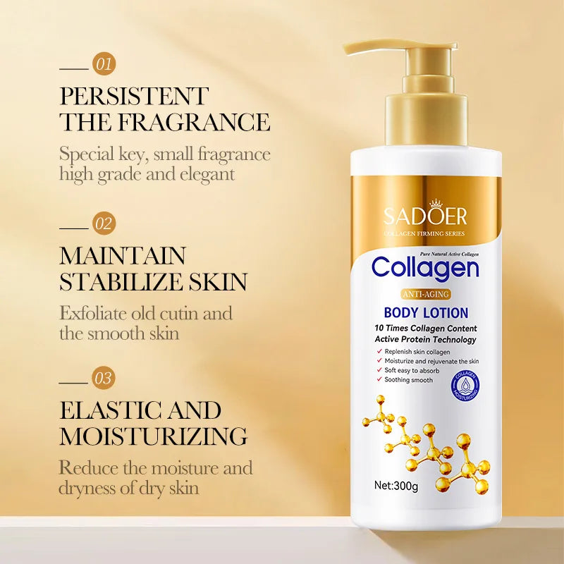 Collagen Milk Bleaching Face Body Cream Whitening Skin Moisturizing Lotion Lightening Care - Shello's Creative Boutique