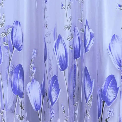 Beeinch Floral Tulle Curtains - Modern Sheer Window Panels for Living Room & Bedroom - Shello's Creative Boutique